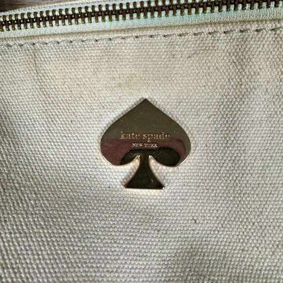 Kate Spade Tequila is Not My Friend Bacon Egg and Cheese Please Purse Tote Teal - Picture 2 of 16